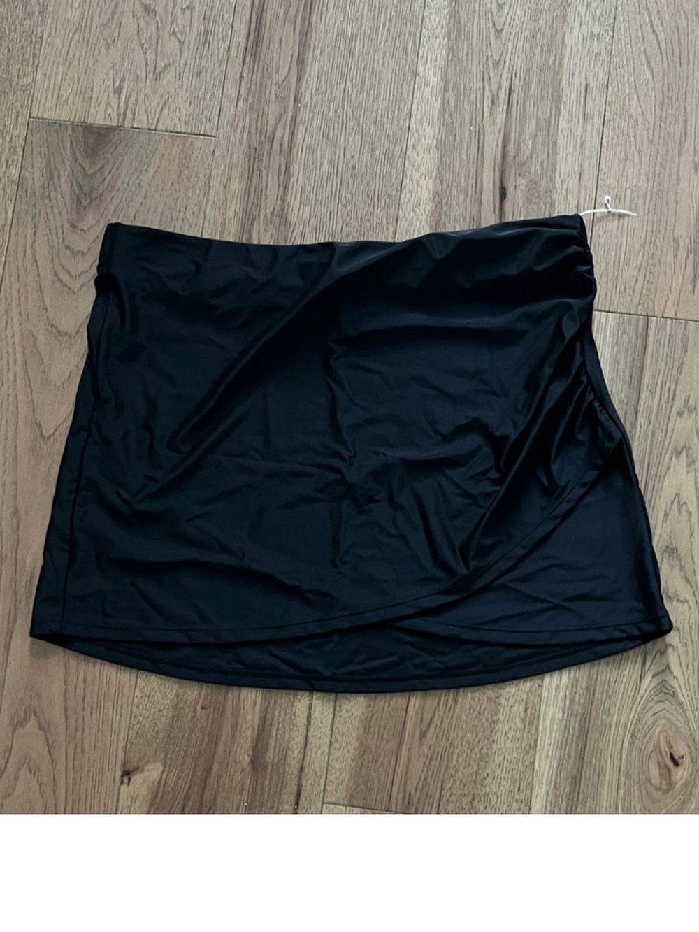 Summersalt Black Rouched Swim Skirt L